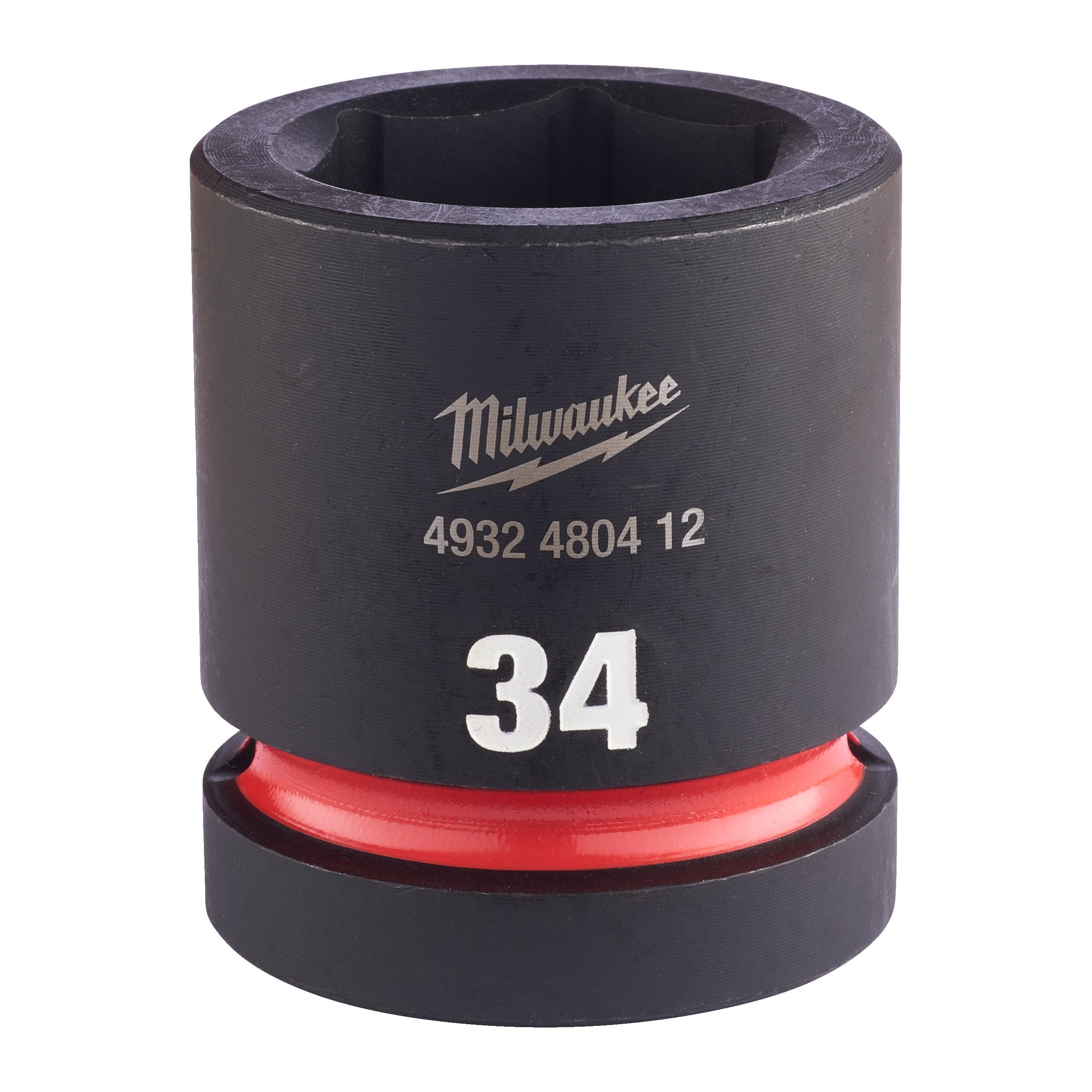 Milwaukee 4932480412 Shockwave 1" Square Short Socket 34 Mm