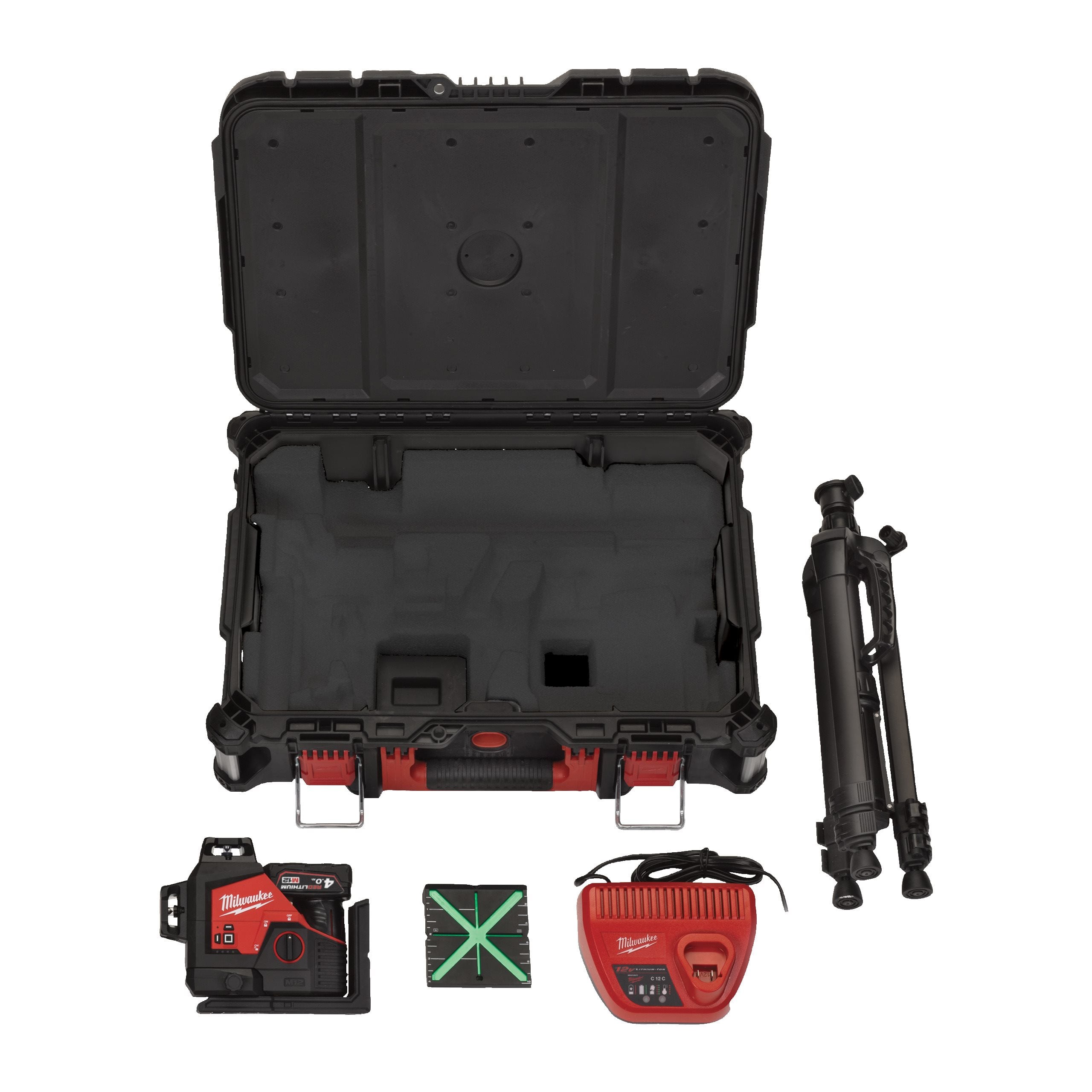Milwaukee M12 3PLSKIT-401P M12 3 Plane Laser, Small, Accessory Kit, - photo 2