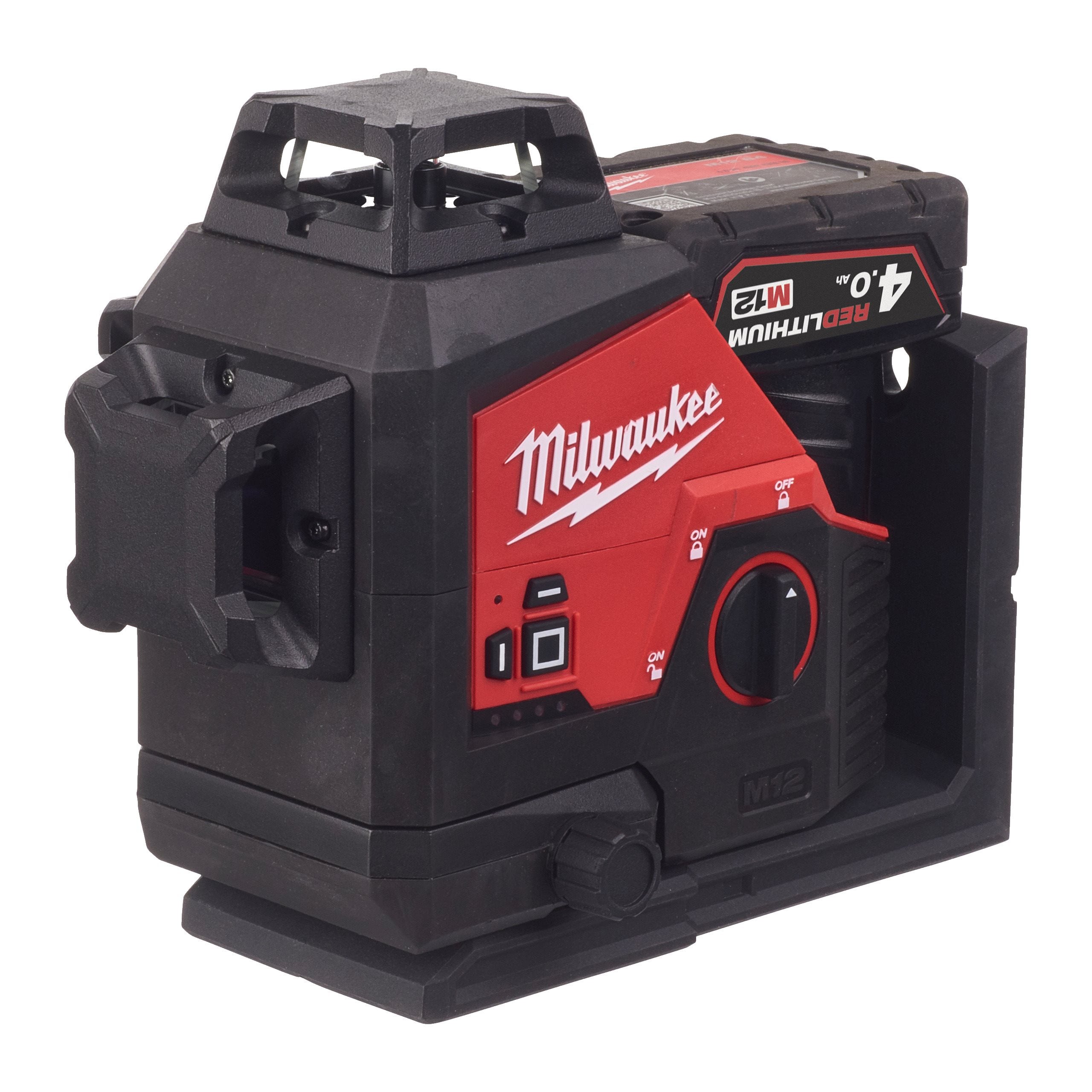 Milwaukee M123PL-401C M12 3 Plane Laser, 1x 4Ah Battery + Charger. In Kit Box - photo 2