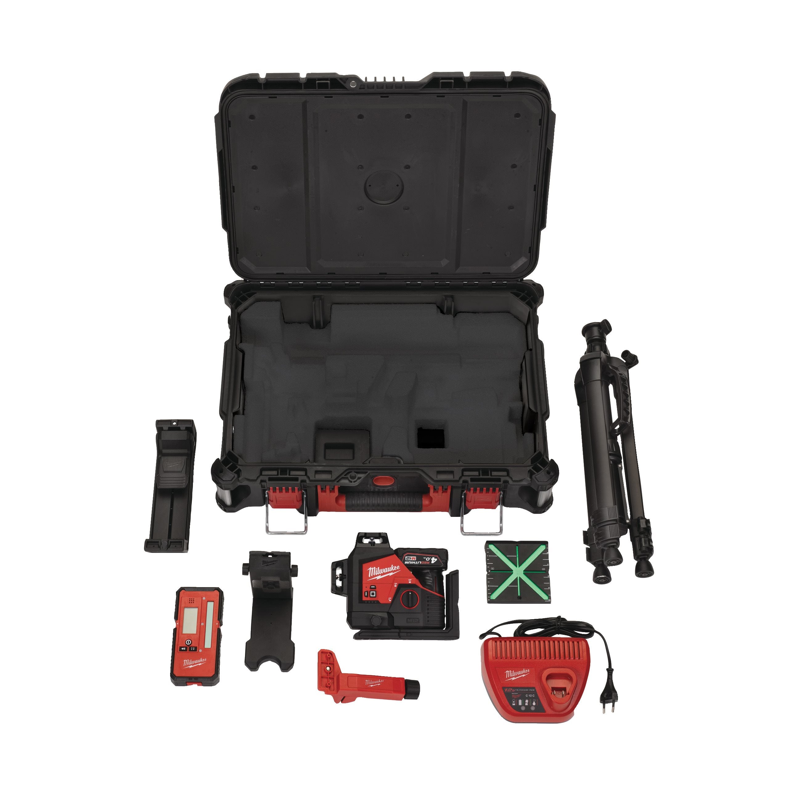 Milwaukee M123PLKIT-401P 3 Plane Laser Kit (Tripd Included). In Packout - photo 3