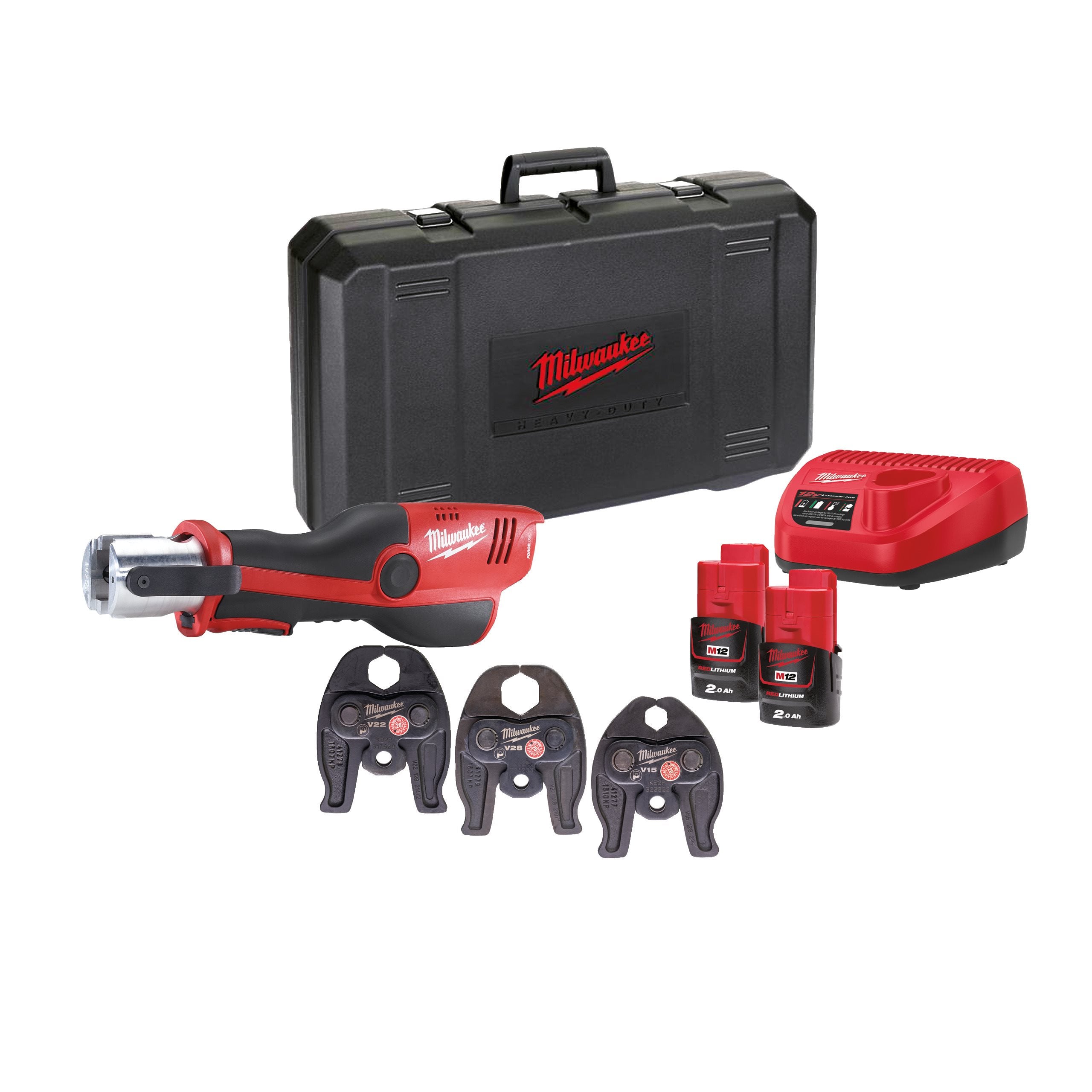 Milwaukee M12HPT-202CV-SET M12hpt-202c V-Set Press Tool V In2