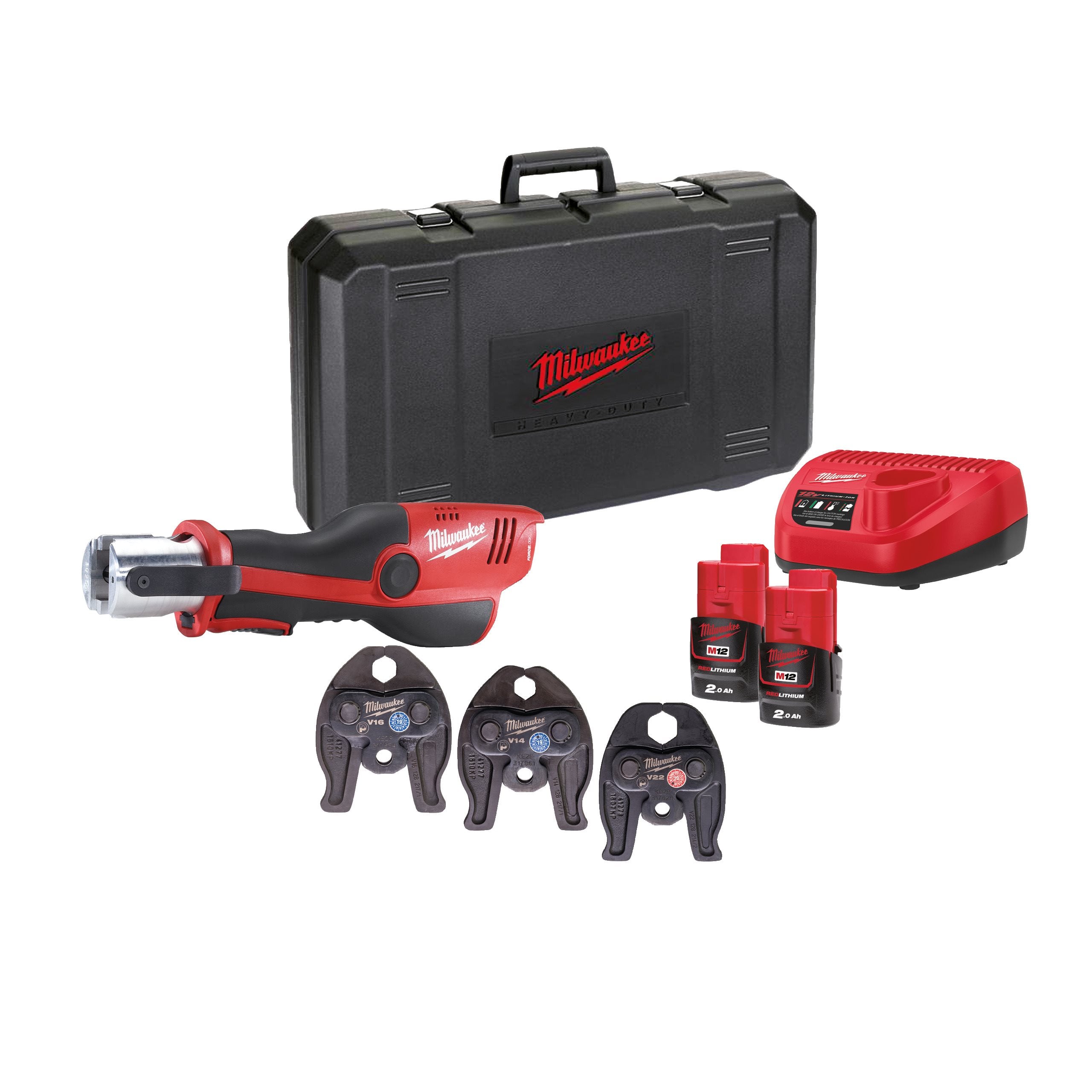 Milwaukee M12HPT-202CV-SET2 M12hpt-202c V-Set2 Presstool In2