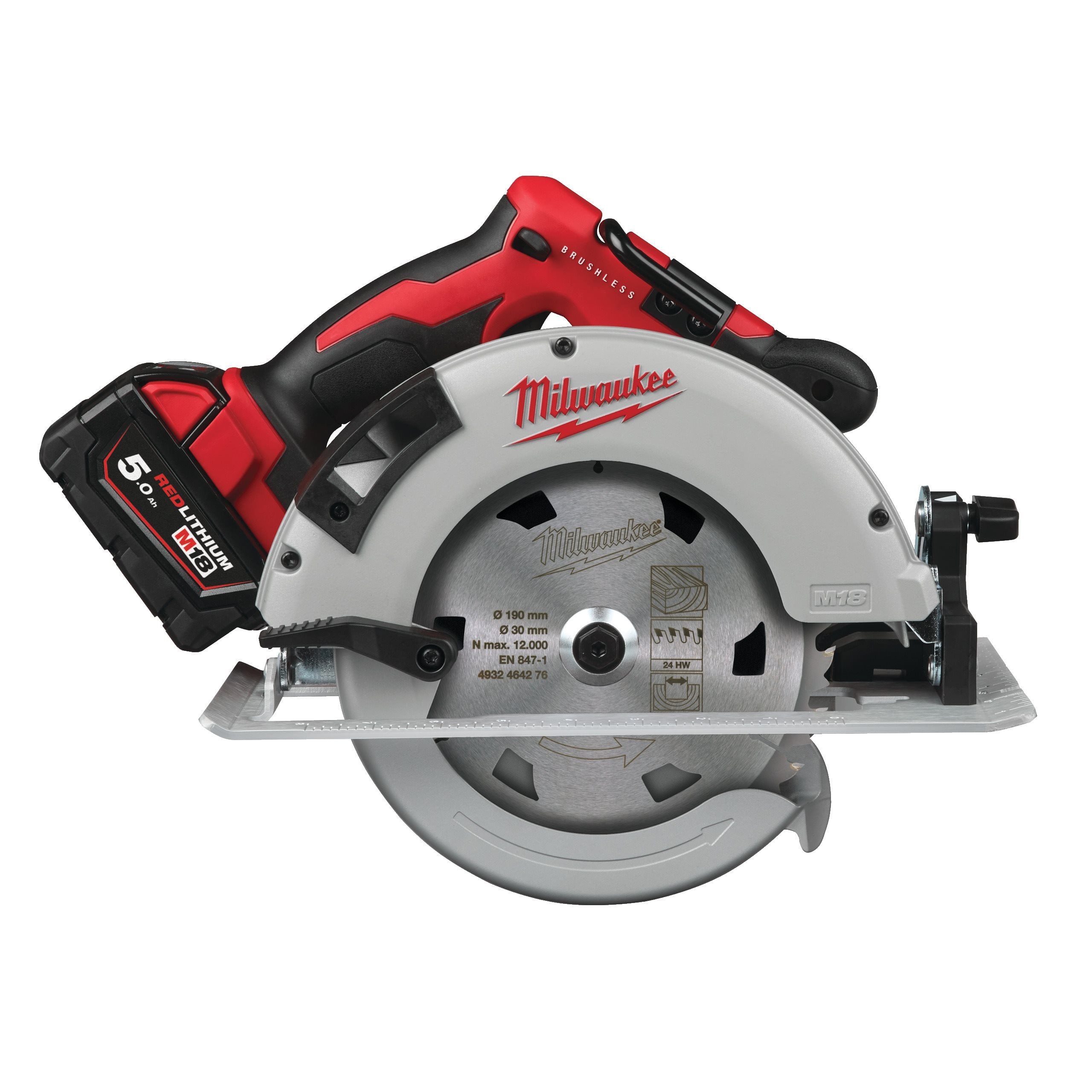 Milwaukee M18BLCS66-502X Bty Circular Saw In2