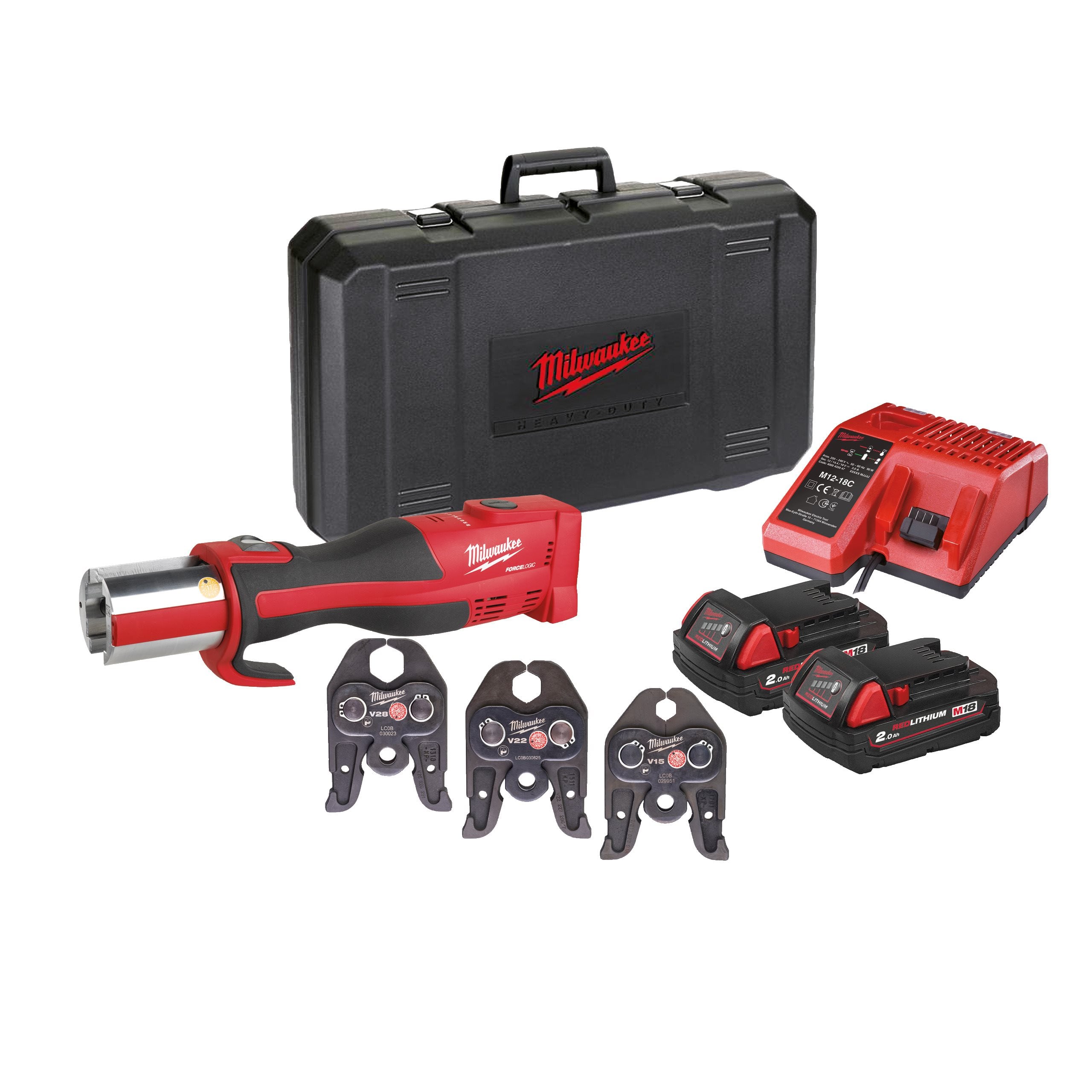 Milwaukee M18BLHPT-202CV-SET M18blhpt-202c V-Set Brushl.presstool In2