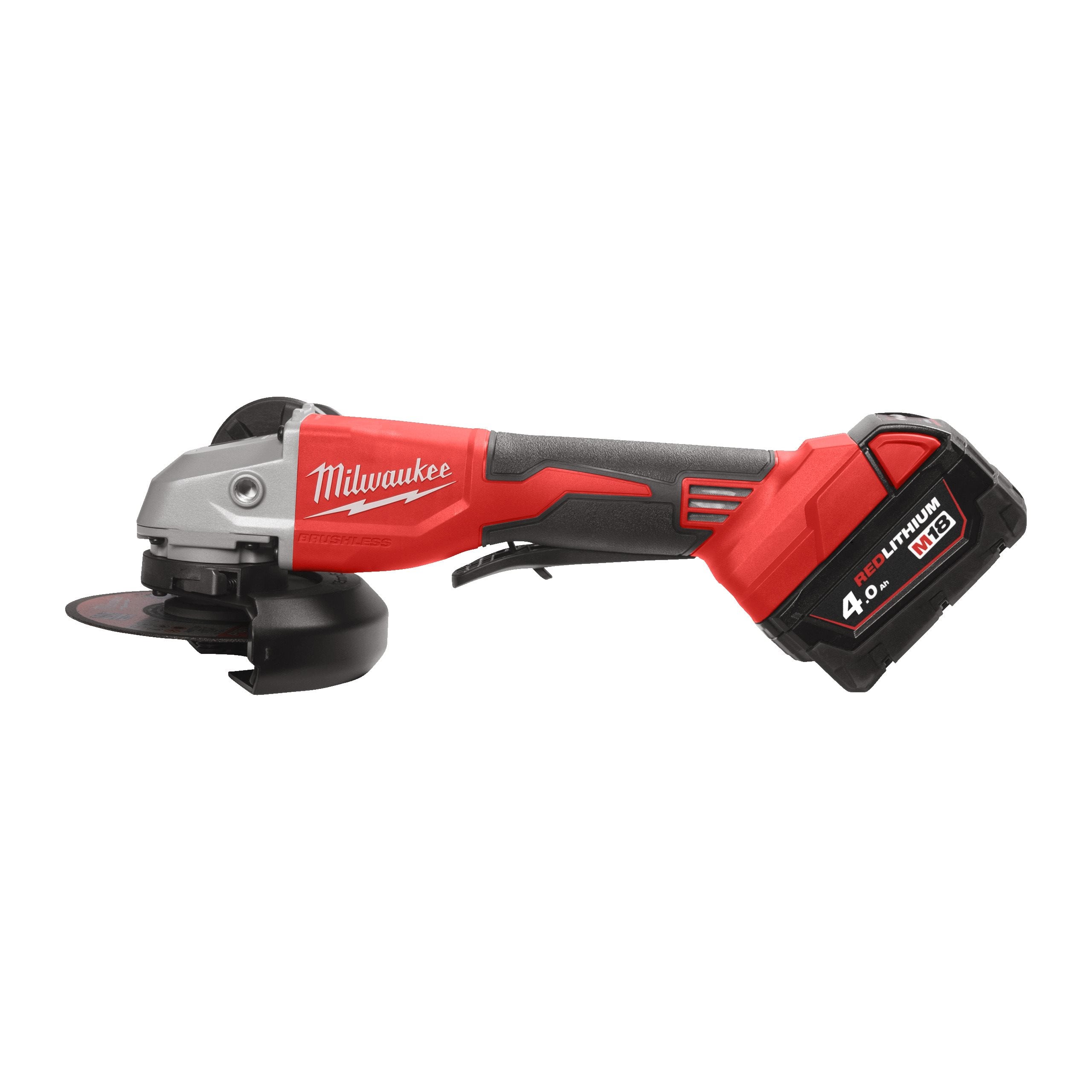 Milwaukee M18BLSAG125XPD-402X M18 Brushless Small Angle Grinder 125mm Bare - Paddle - photo 2