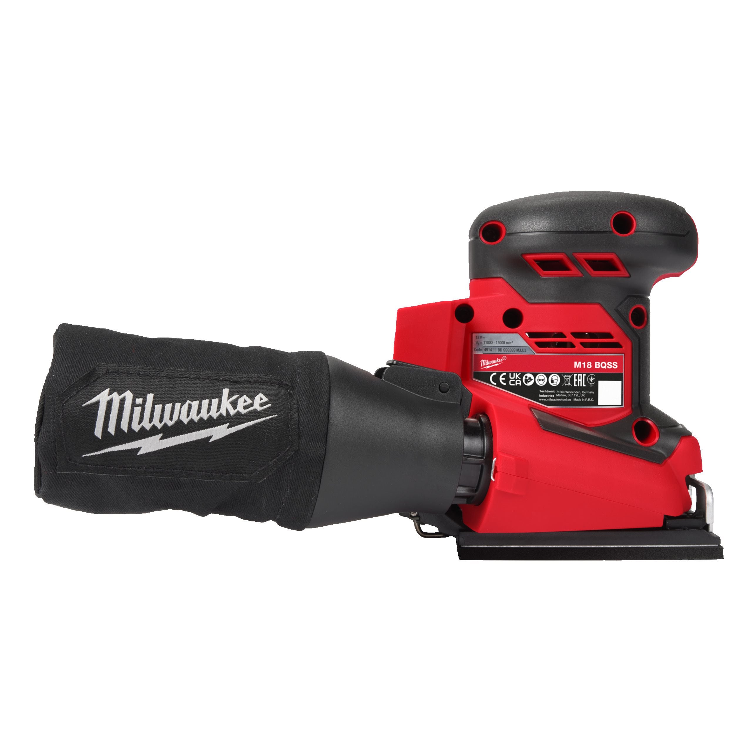 Milwaukee M18BQSS-0 M18 Quarter Sheet Sander - 0 Version - photo 4
