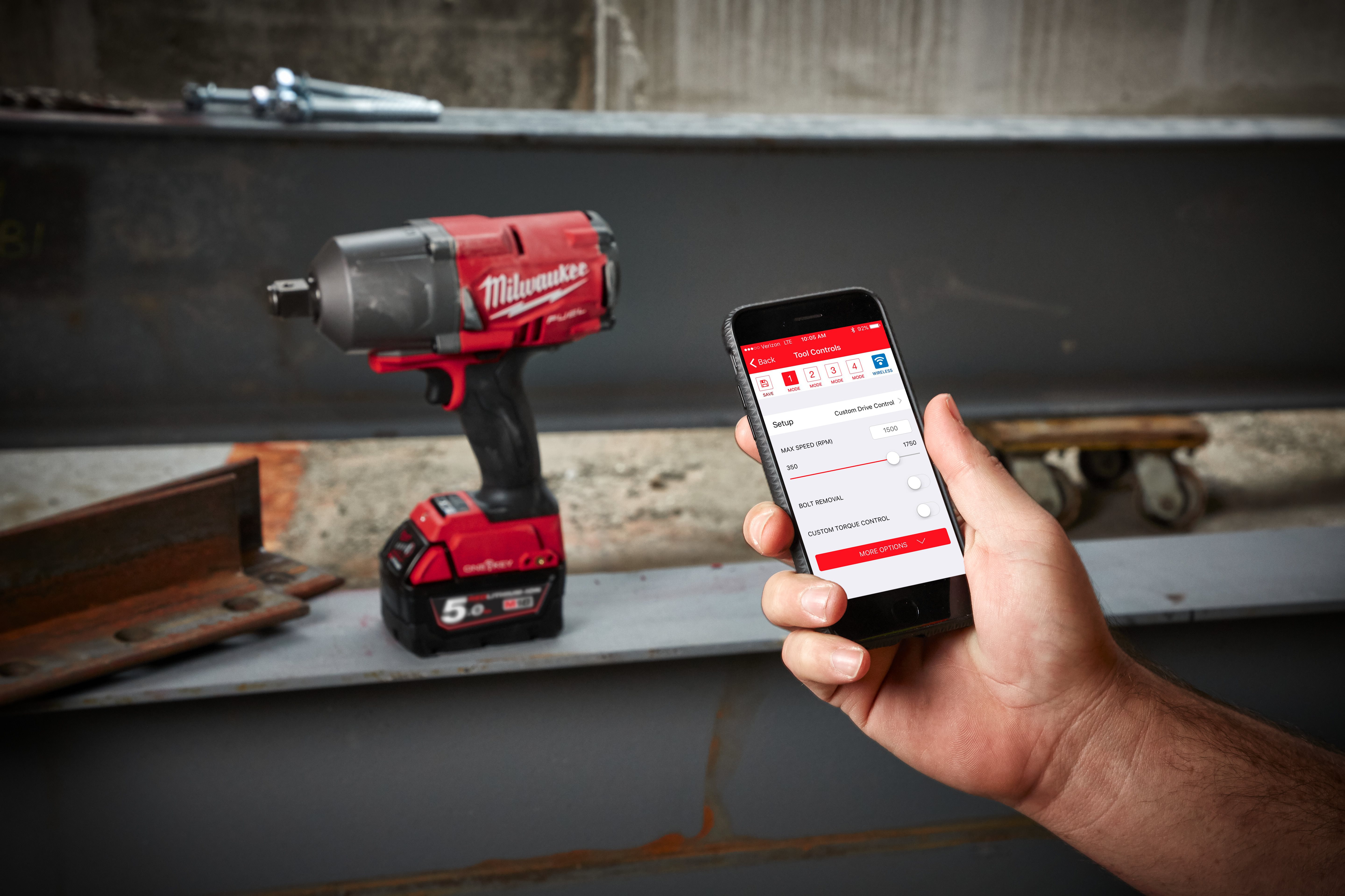 Milwaukee M18ONEFHIWF34-502X Impact Wrench In2 - photo 4