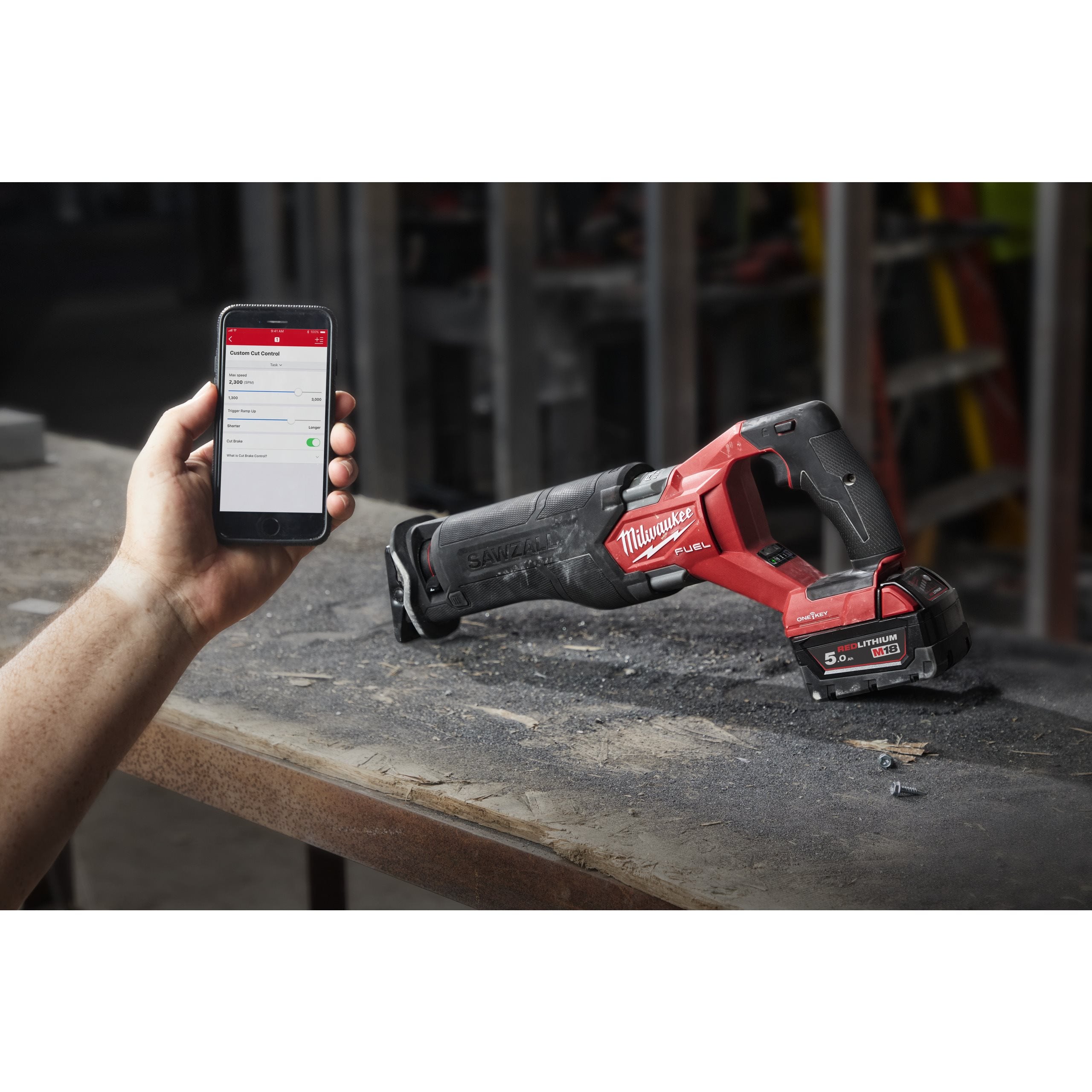 Milwaukee M18ONEFSZ-502X Onekey Sawzall Eu Plu - photo 4