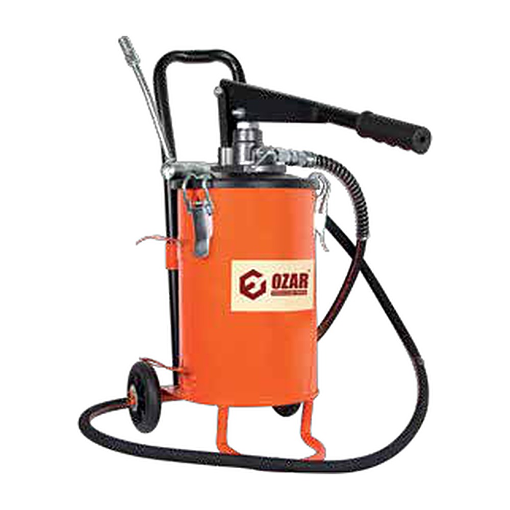 OZAR Bucket Grease Pump 10 kg With Wheels, 4000 PSI