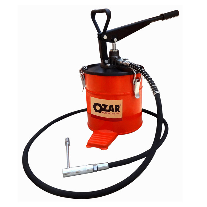 OZAR Bucket Grease Pump 6 kg Without Wheels, 4000 PSI