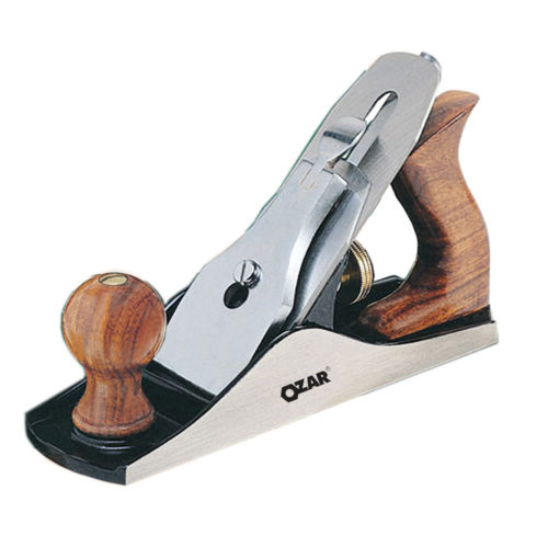 OZAR Iron Jack Plane No. 4, 9-3/4 Inch (245 mm), Wood Handles