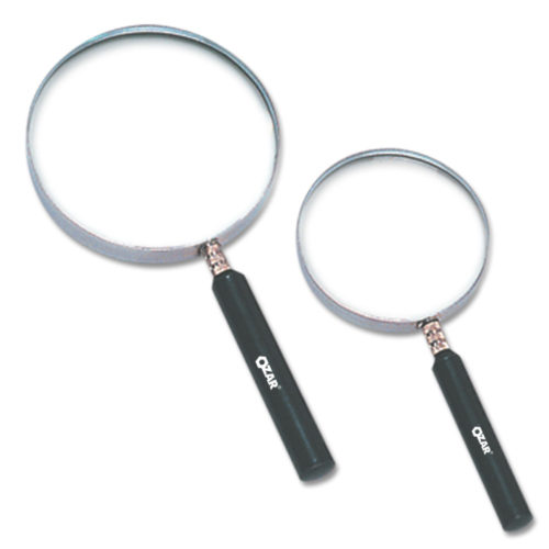 OZAR Round Magnifier 75 mm Dia, 2.25X, Plastic Handle - Pack of 5