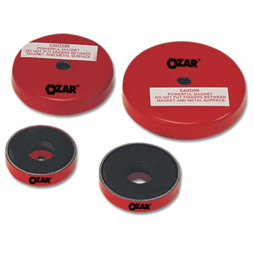 OZAR Shallow Ceramic Magnet 35 mm Dia, 5.5 kg Pull - Pack of 10