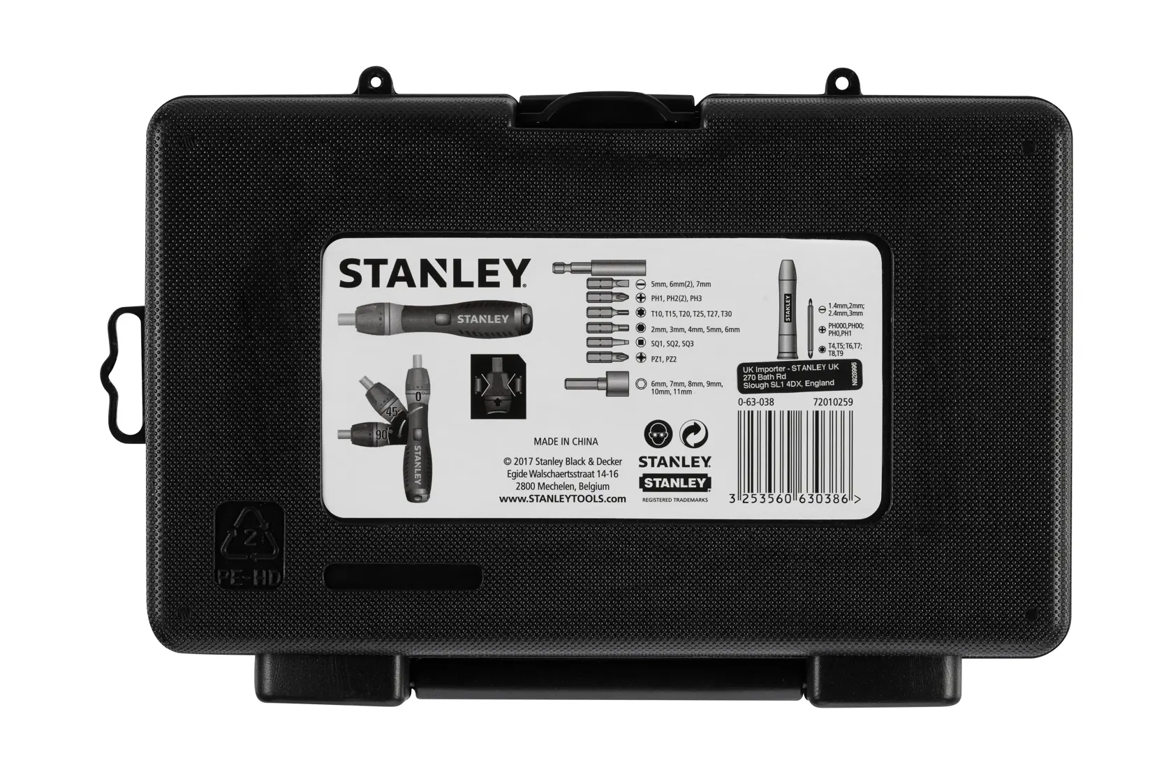 Stanley 0-63-038 Ratcheting Pistol Grip Screwdriver Set 39 Pc - photo 3