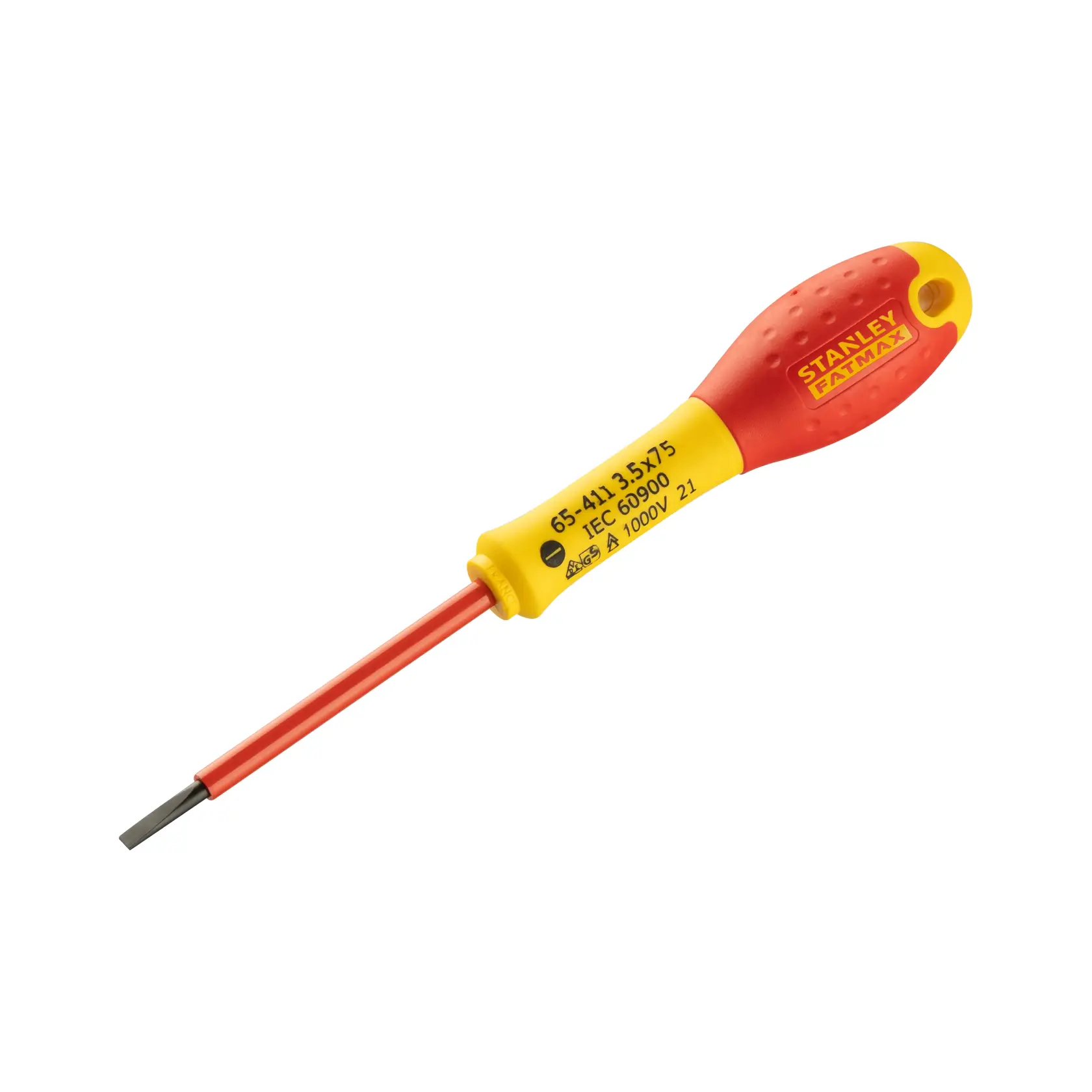 Stanley 0-65-411 FatMax VDE Insulated Parallel Slotted Screwdriver 3.5 x 75 mm - photo 3