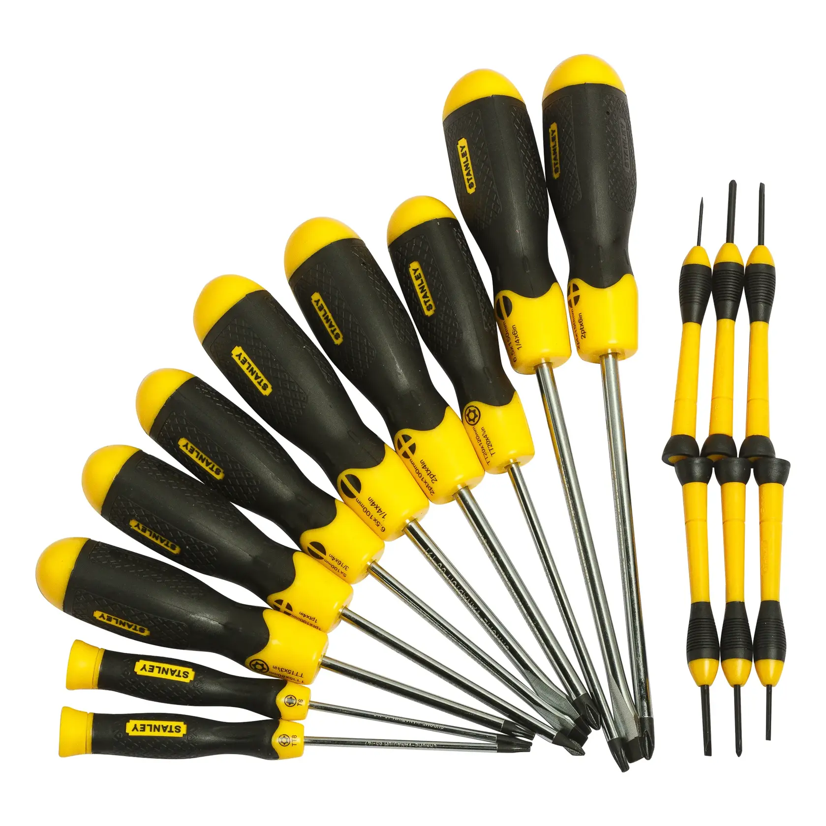 Stanley 68-0002C Cushion Grip Screwdriver Set 16 Pc - photo 2