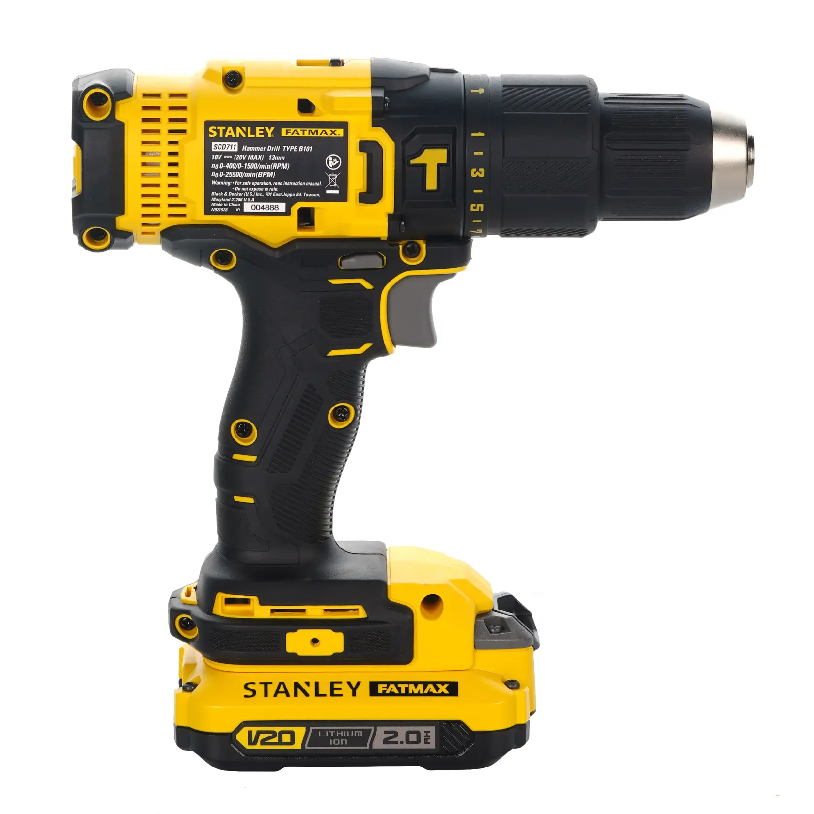 Stanley SCD711D2K-B1 20V Br Hammer Drill - photo 2