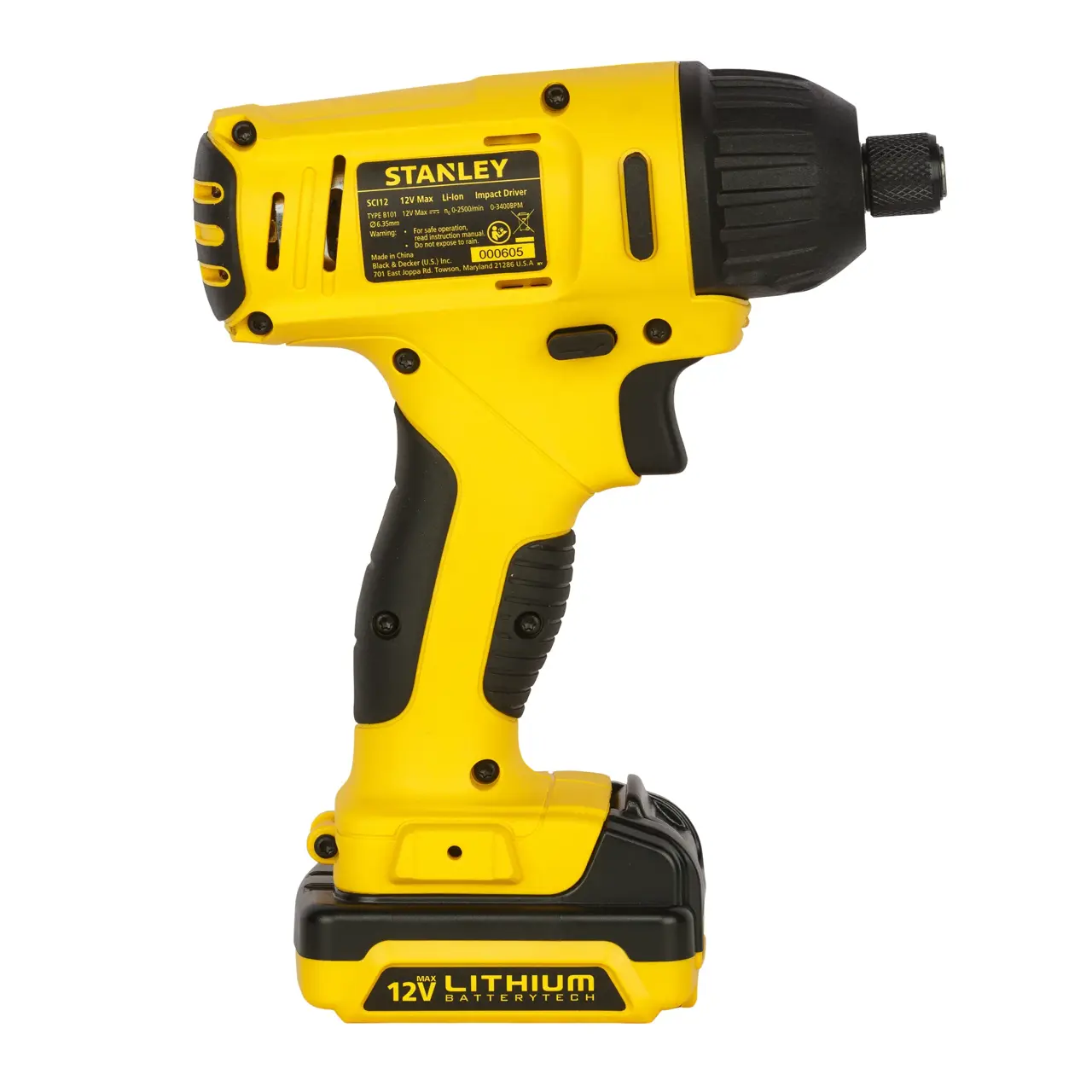 Stanley SCI121S2-B1 12V Impact Driver - photo 3