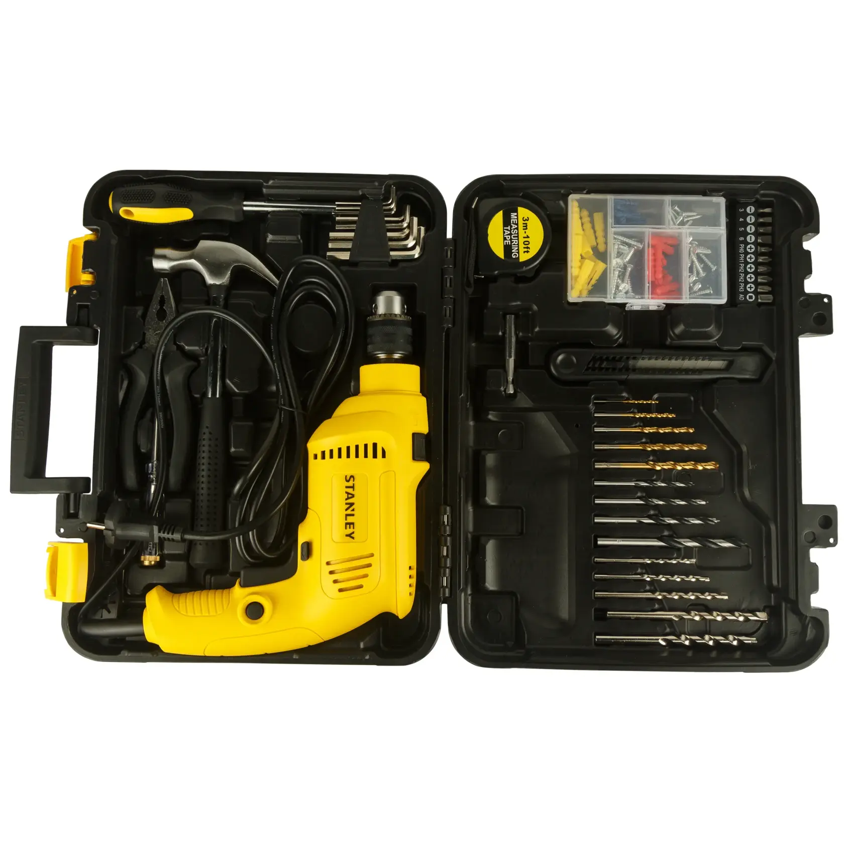 Stanley SDH550KP-IN 550W Drill Kit With 120+ Pcs