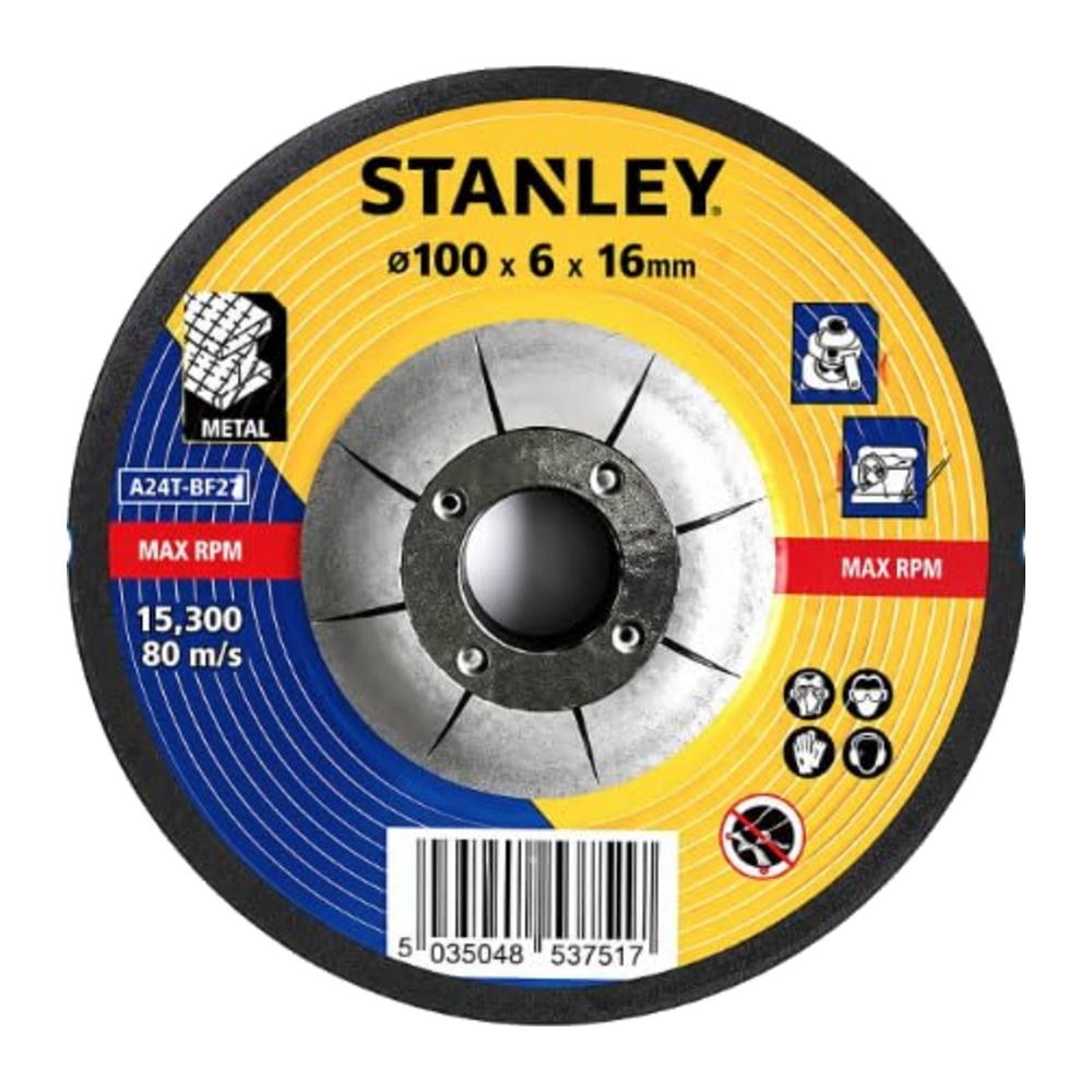 Stanley STA100616-IN Grinding Wheel 100x6x16mm (Max 15300 Rpm)