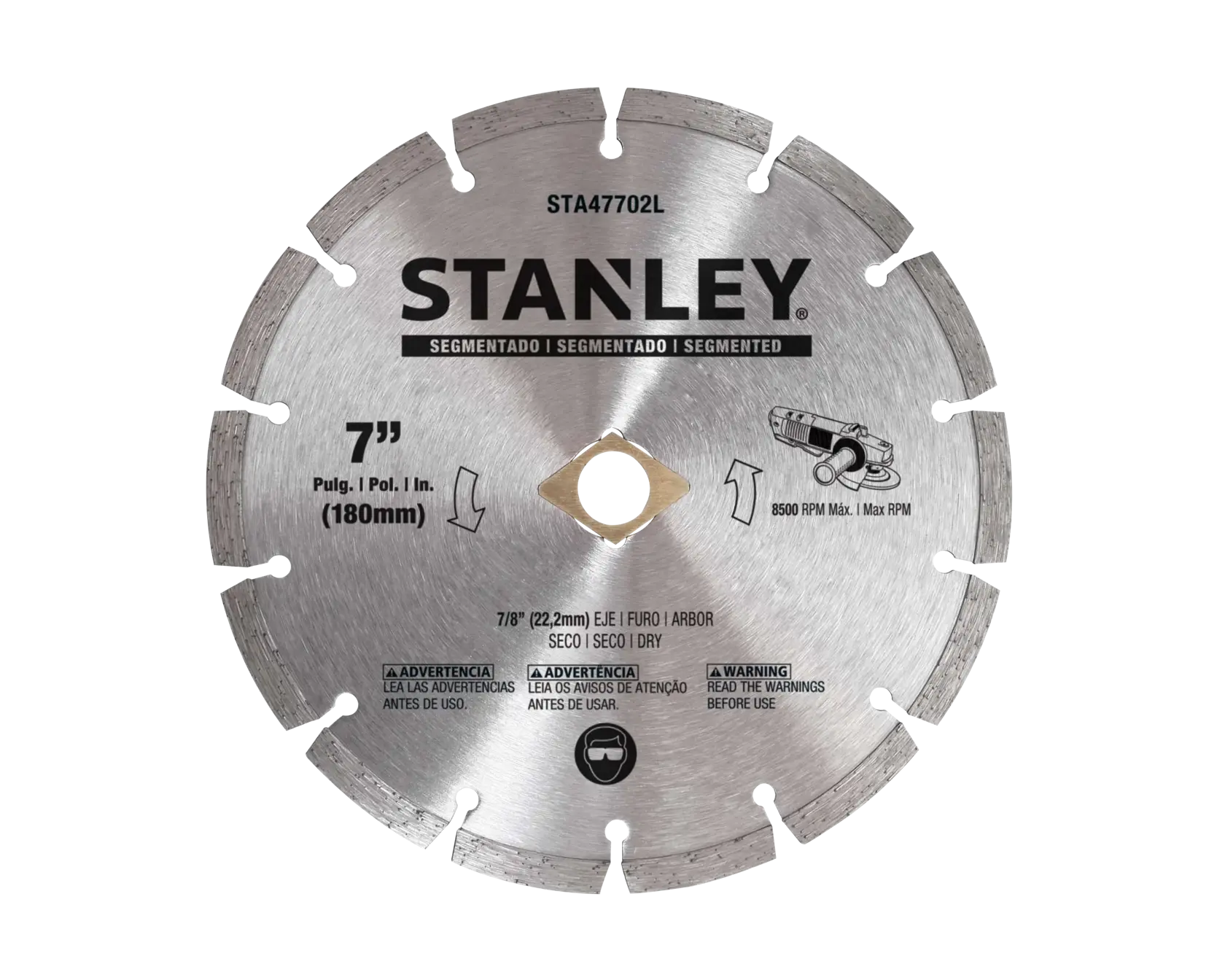 Stanley STA47402B-AE-IN Marble Cutting Blade 4" (105mm) X 0.080 X 7mm X 20mm Segmented