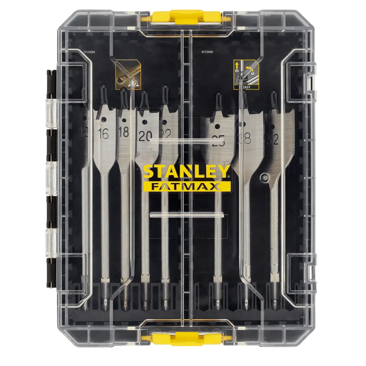 Stanley STA88556-XJ Fatmax 8-Piece Flat Wood Drill Bit Set - photo 2