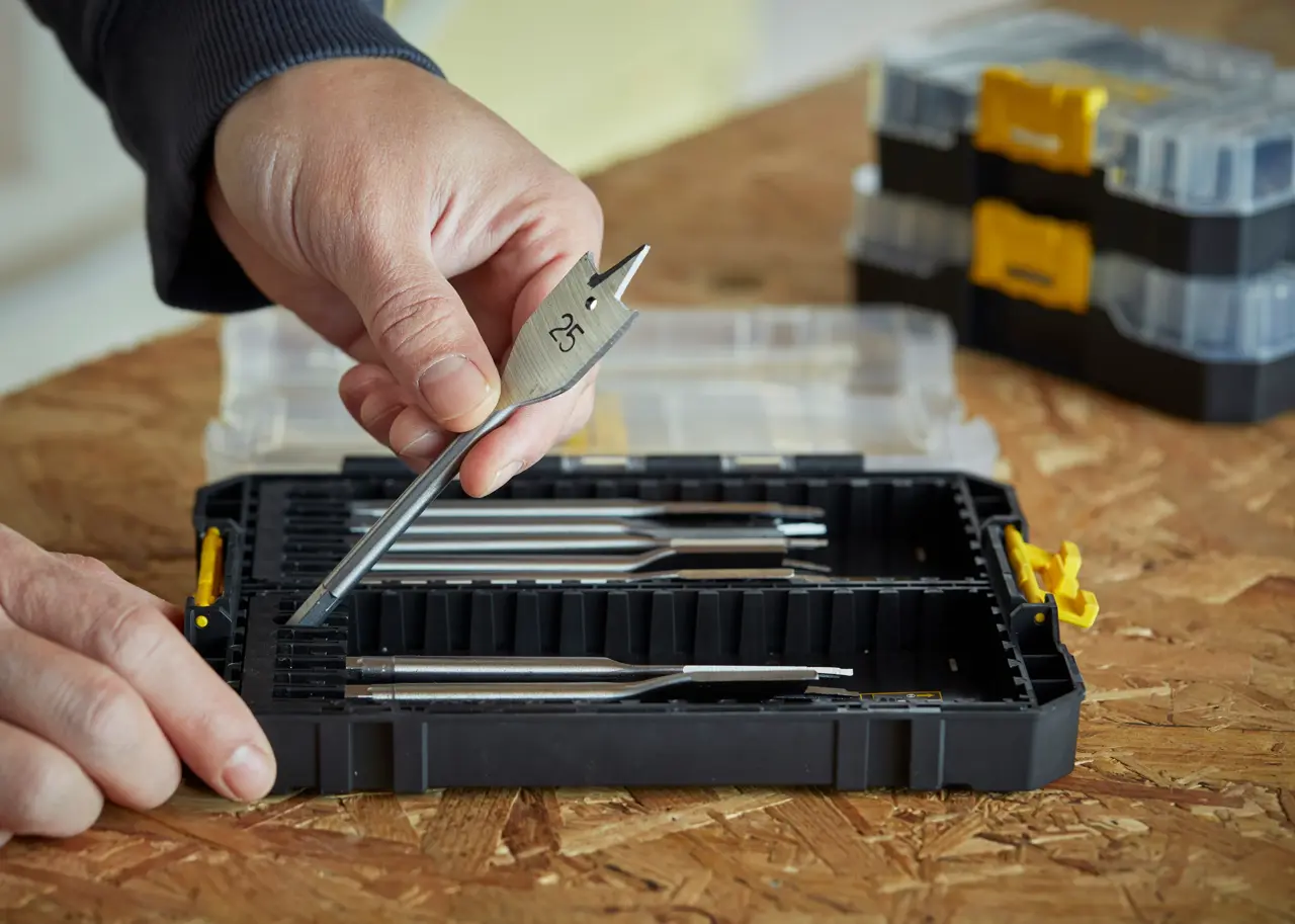 Stanley STA88556-XJ Fatmax 8-Piece Flat Wood Drill Bit Set - photo 4