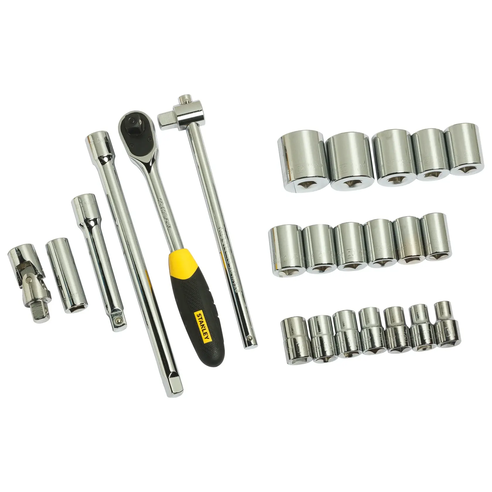 Stanley STMT72795-8 6-Point Socket Set, 24 Piece, 1/2 Inch Drive, 10 to 32 mm - photo 2