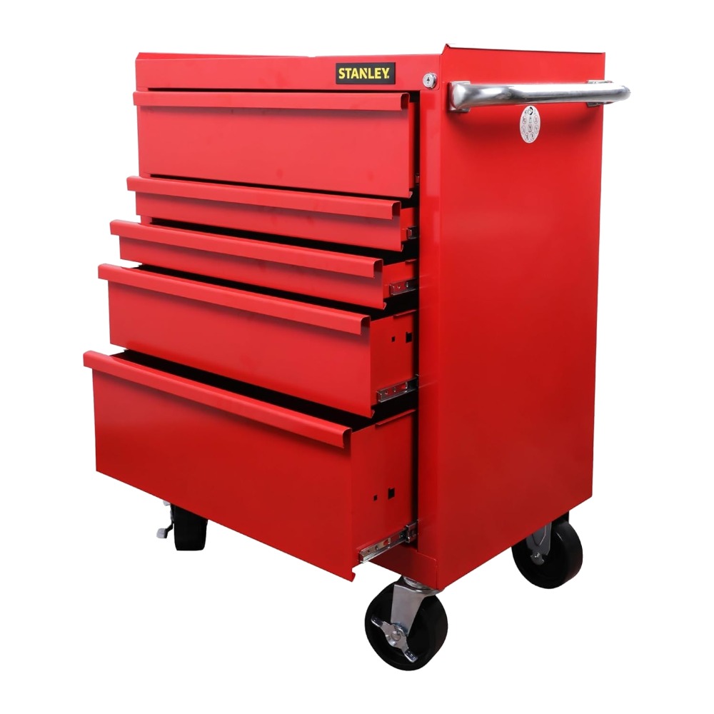 Stanley STST74422-8 5 Drawer Trolley Red (699x460x797 Mm)