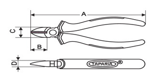 Taparia 1101-8 Side Cutting Pliers Econ; Length (Mm): 200 - photo 4