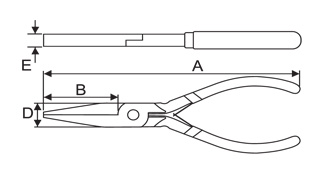 Taparia 1401 Mini Pliers Two Color Dip Coated Sleeve Description: Flat Nose; Length (Mm): 125 - photo 4