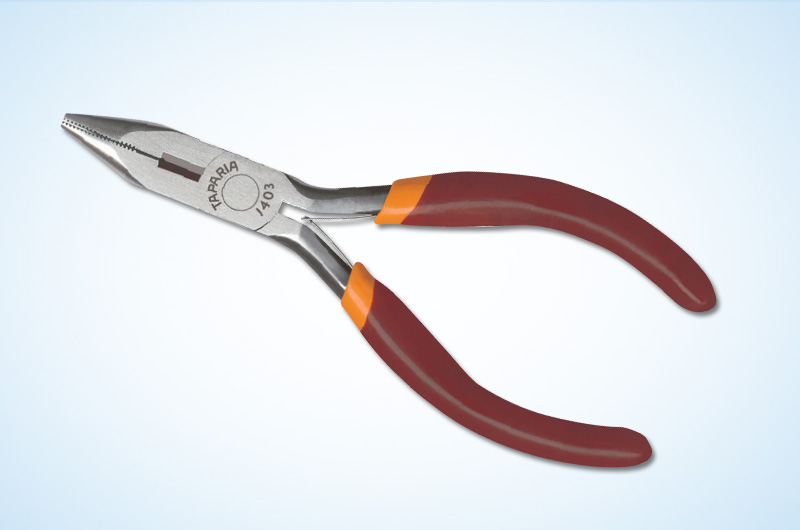 Taparia 1403 Mini Pliers Two Color Dip Coated Sleeve Description: Long Nose; Length (Mm): 125