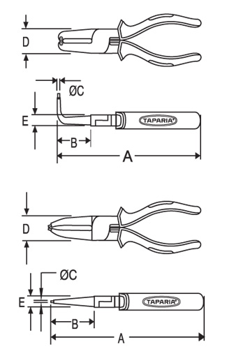 Taparia 1441-7C Circlip Pliers - photo 2