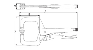 Taparia 1641-7 Locking Pliers Length (Mm): 175 - photo 4