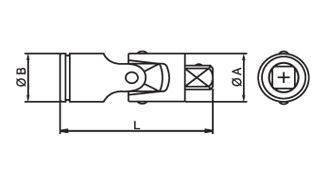 Taparia 1773 Socket Accessories - 12.7mm (1/2) Square Drive - photo 2