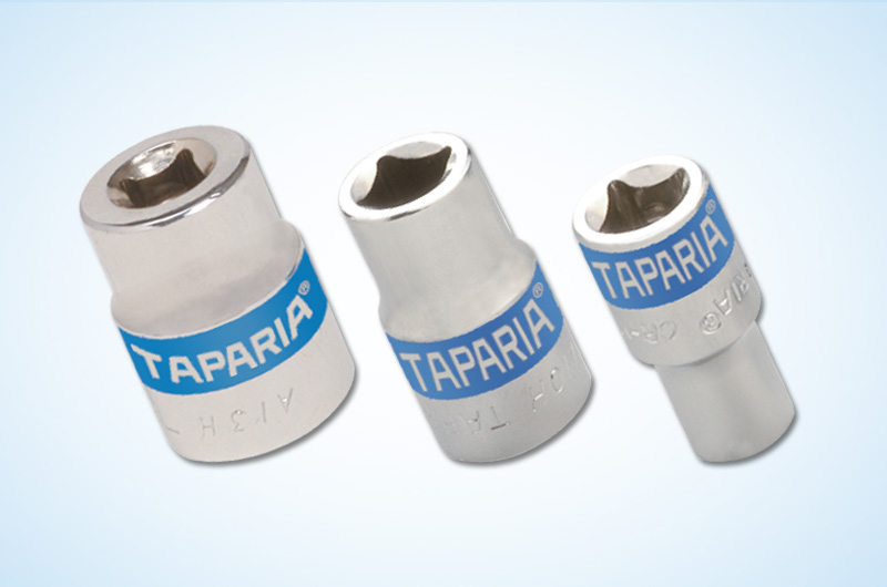 Taparia A7H Sockets - 6.3mm (1/4) Square Drive : Flank Drive Size (Mm): 7