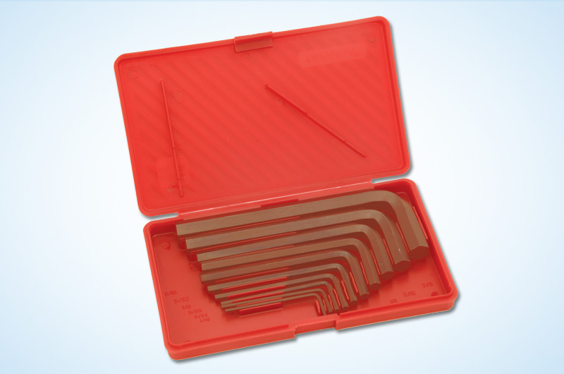 Taparia AKHI - 10 Allen Key Sets - Brown Finish Hanger Pkg.