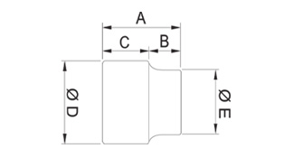 Taparia B 11H Sockets - 9.5mm (3/8) Square Drive : Flank Drive Size (Mm): 11 - photo 2