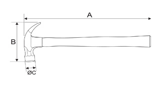 Taparia CH 340 Claw Hammer With Handle Weight (Gms): 340 - photo 4