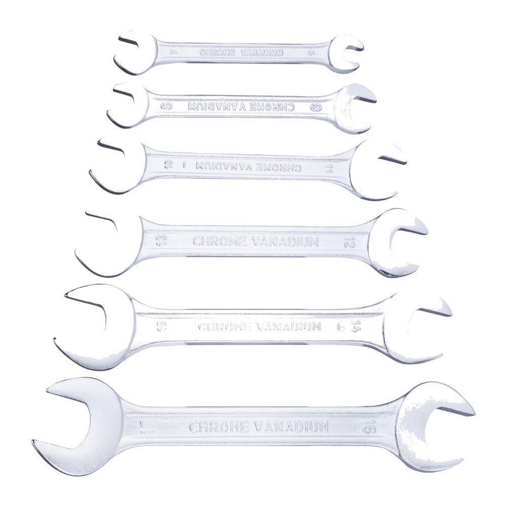 Taparia DEP12HP Double Ended Open Jaw Spanner Sets (Hanger Packing)