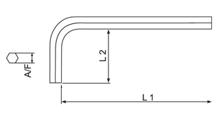 Taparia K 2.5 V Allen Keys - Black Finish (Mm) Sizes: 2.5 - photo 4