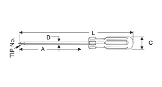 Taparia P6 862 250 Phillips Screw Drivers Phillips Tip No: 2 - photo 4