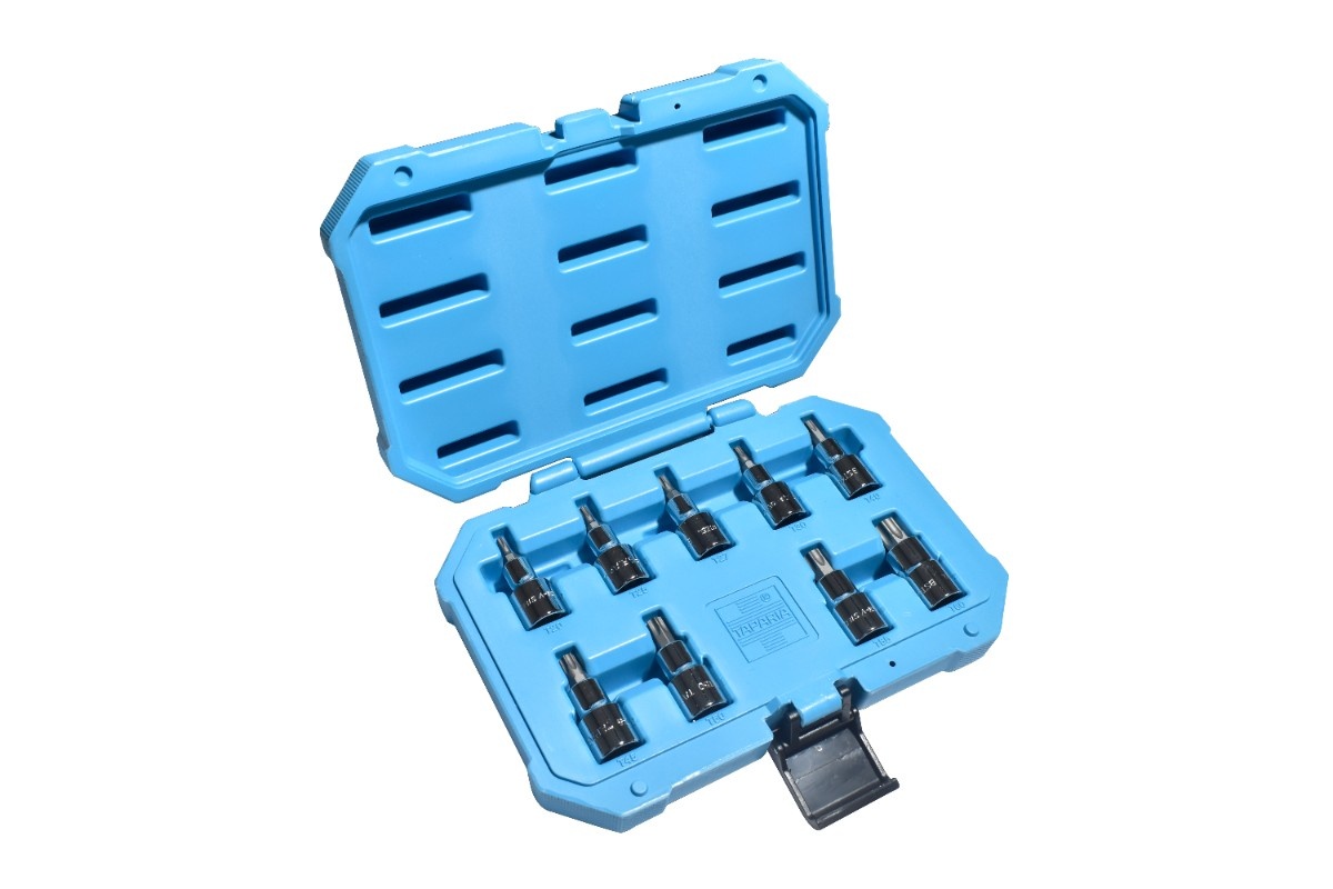 Taparia SBST9 Torx Bit Socket Set - 12.7mm (1/2) Square Drive (9 Pcs Set)