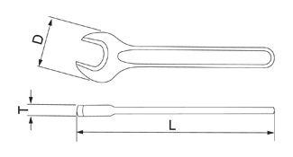 Taparia SER70 Single Ended Open Jaw Spanners Size (Mm): 70 - photo 2