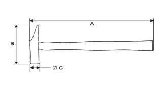 Taparia SQ 15 Electrician Hammer - photo 2