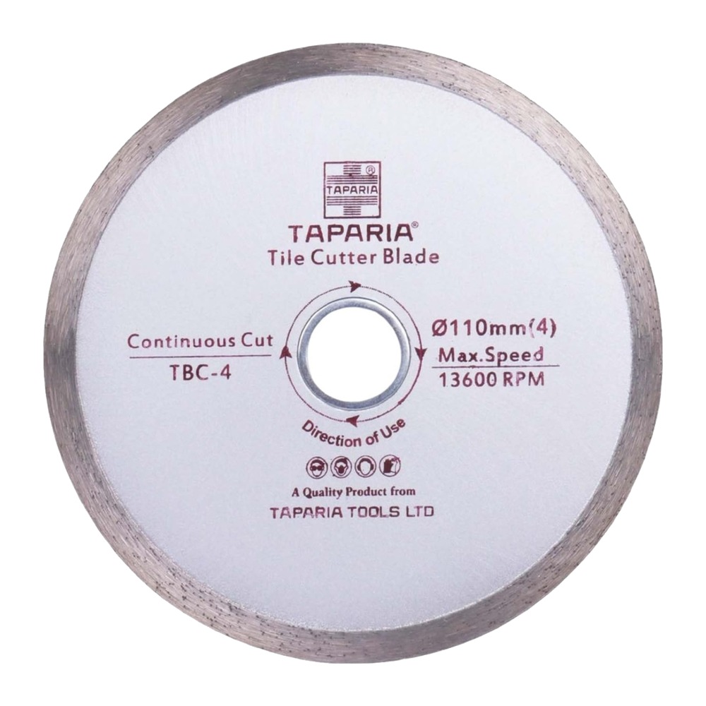 Taparia TBC 4 Tile Cutter Blades (A) Continuous Cut Size (Mm): 110