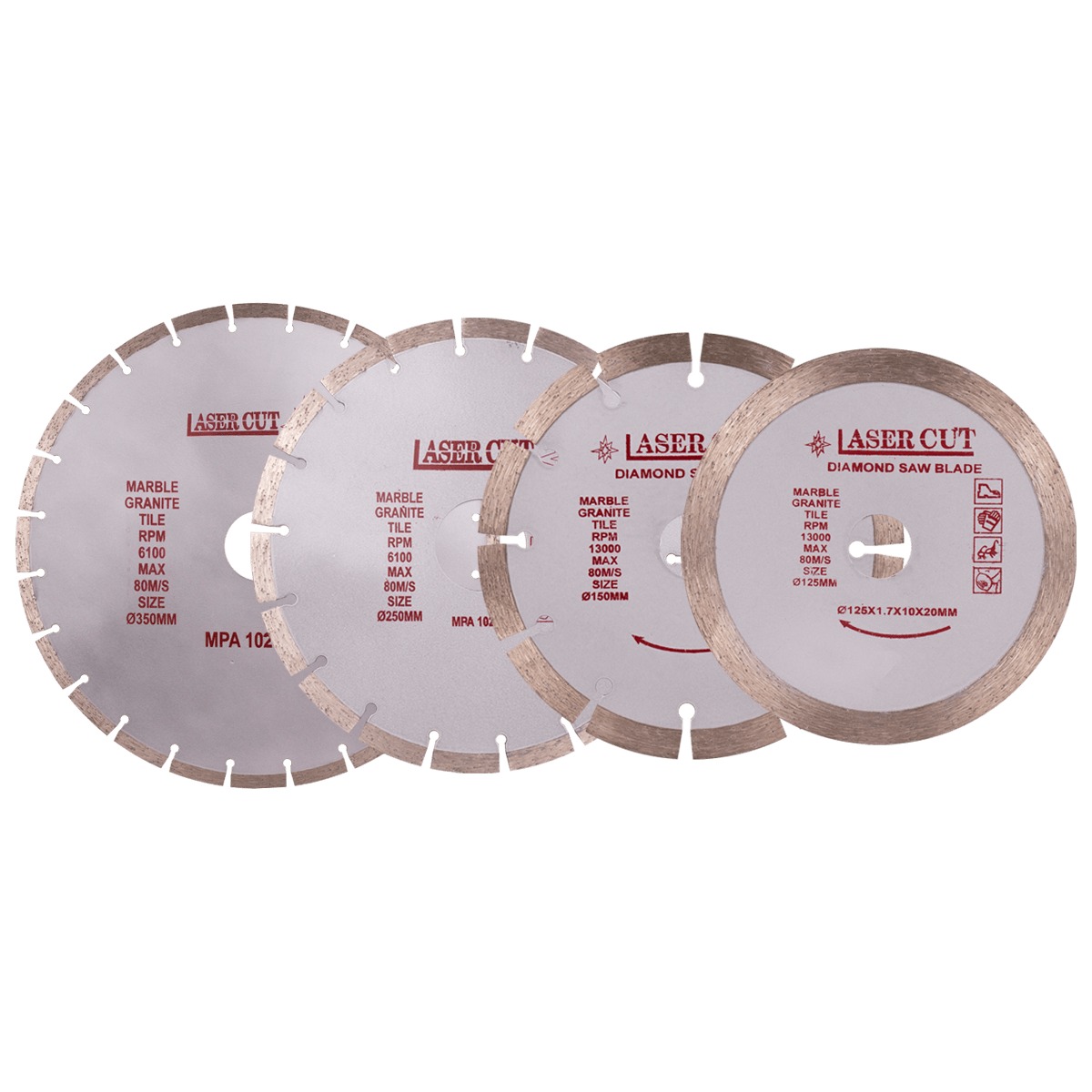Xtra Power Laser Cut 7" SEG / Rim Diamond Saw Blade