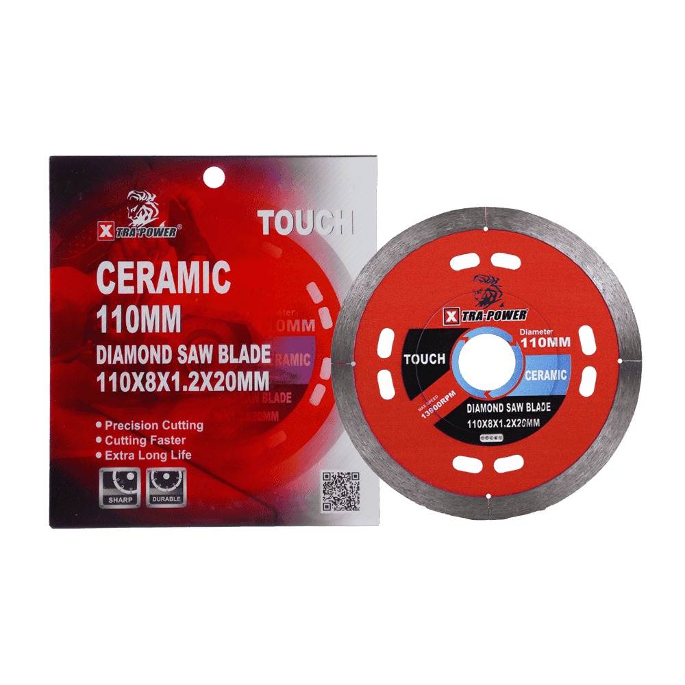 Xtra Power Touch Series 4" 110MM Ceramic SEG Touch Diamond Saw Blade