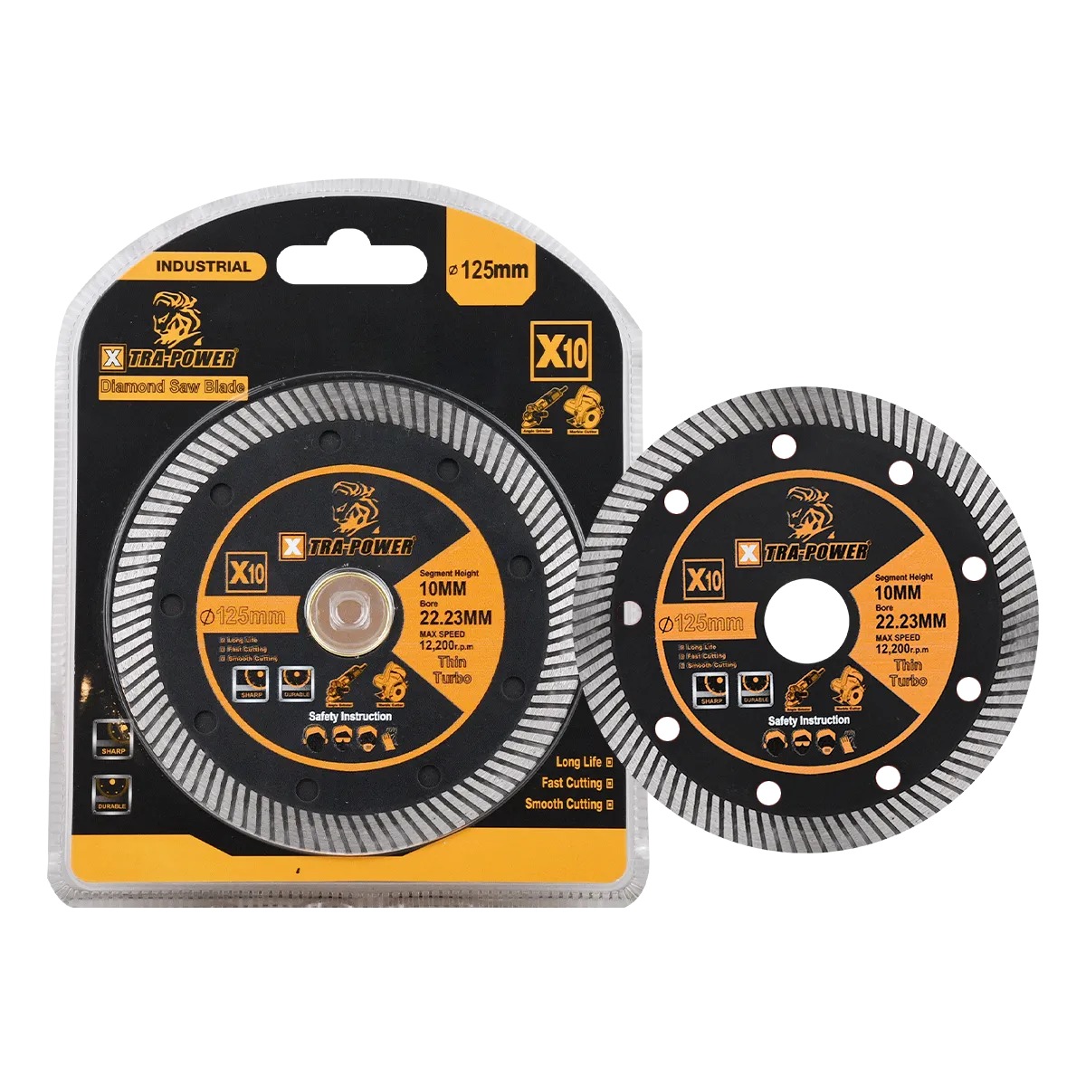 Xtra Power X10 4" Thin Turbo Diamond Saw Blade